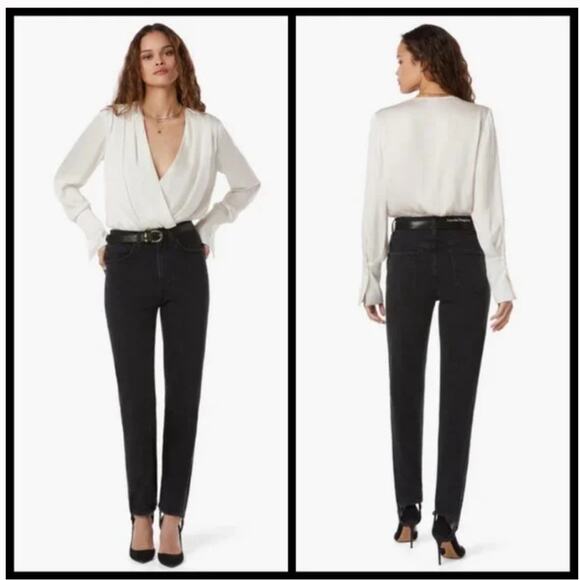 Favorite Daughter Evelyn High Rise Straight Leg Stirrups Jean - Picture 1 of 7